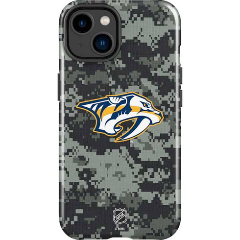 NHL Nashville Predators Camo iPhone 15 Impact Case